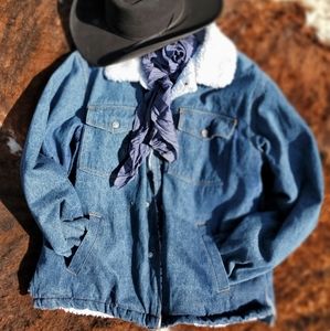 Denim trucker jacket